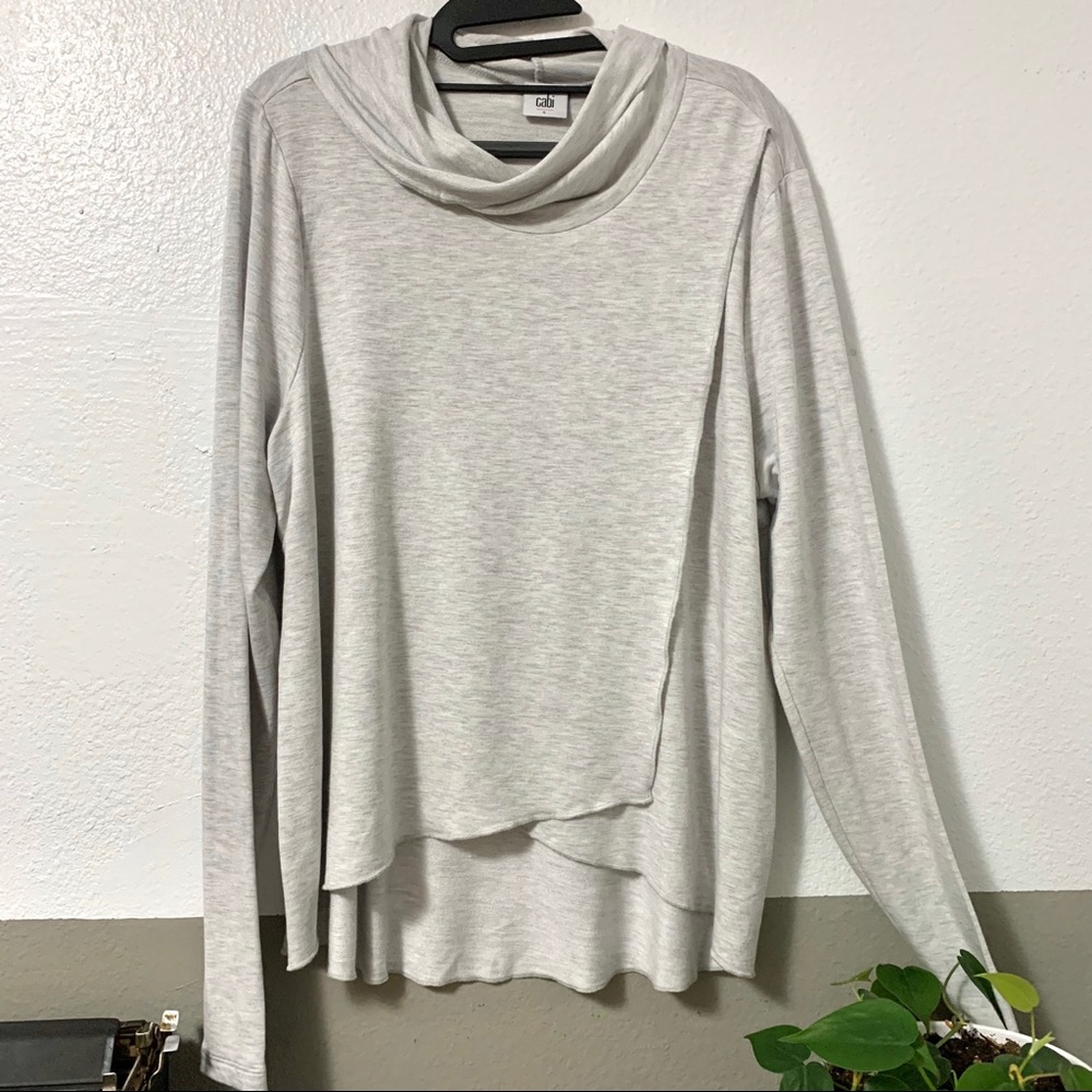 CABI Cowl Neck Split Front Sweater